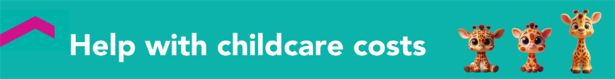 Help with childcare costs banner