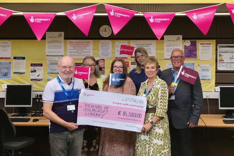 1. Volunteers with Tracie Meredith, Mark Cardell and Sarah Smith Creative Wellbeing Cafe July 2025