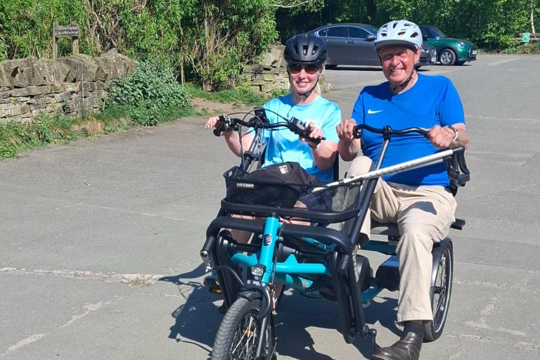 Adaptive bike Vicky and Michael