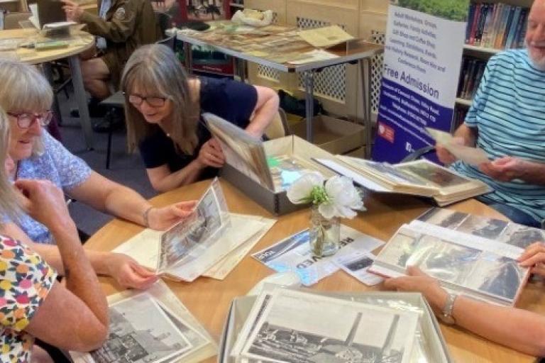 History Hunters group Cannock Library Newsroom