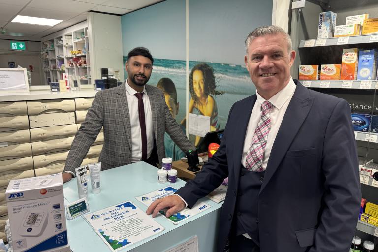 Anthony Screen and Amardeep Mann in Pyramid Pharmacy January 2026