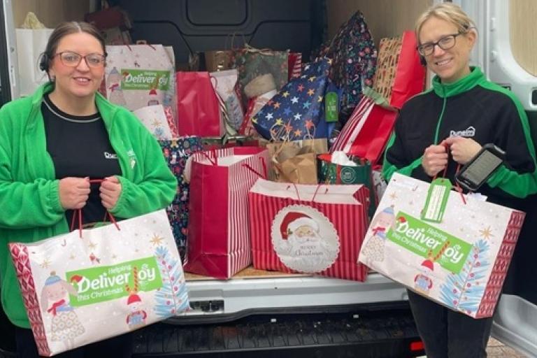 Dunelm gift appeal Jenny Pountain and Kirsty Salt