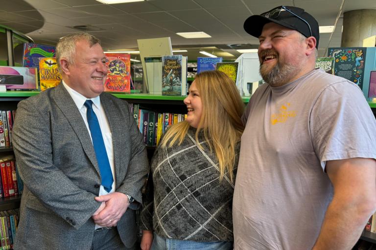 Nick Lakin with Foster Carers Ben and Amy_cropped