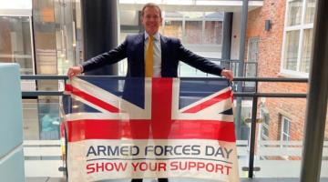 Alan White Armed Forces Flag