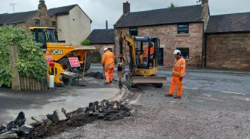 Crews working at Wetley Rocks 2