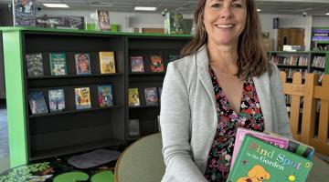 Hayley Coles in Stafford Library