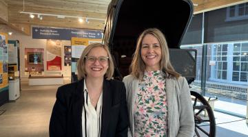 Joanna Terry and Hayley Coles at Staffordshire History Centre July 2025