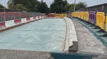 Queensville Bridge deck Aug 25