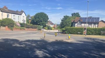 Stanton Road traffic island Burton 1