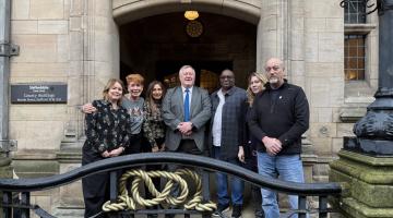 Nick Lakin with award winners