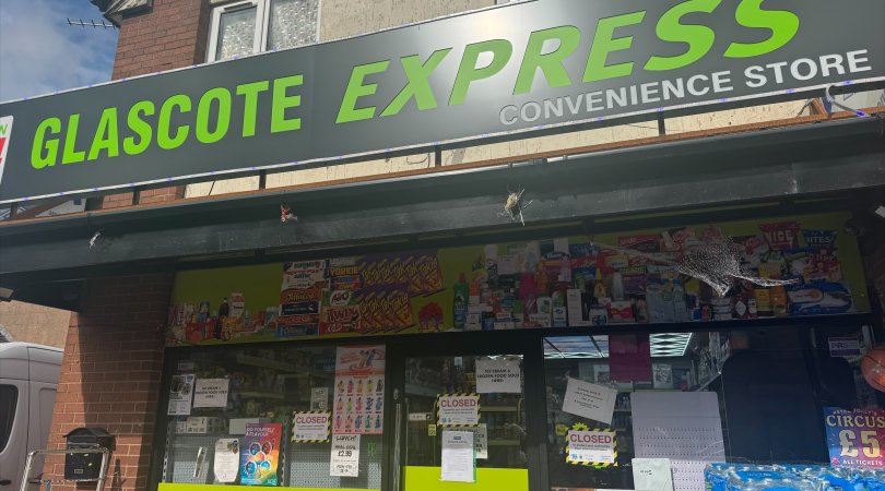 closed shop Glascote express