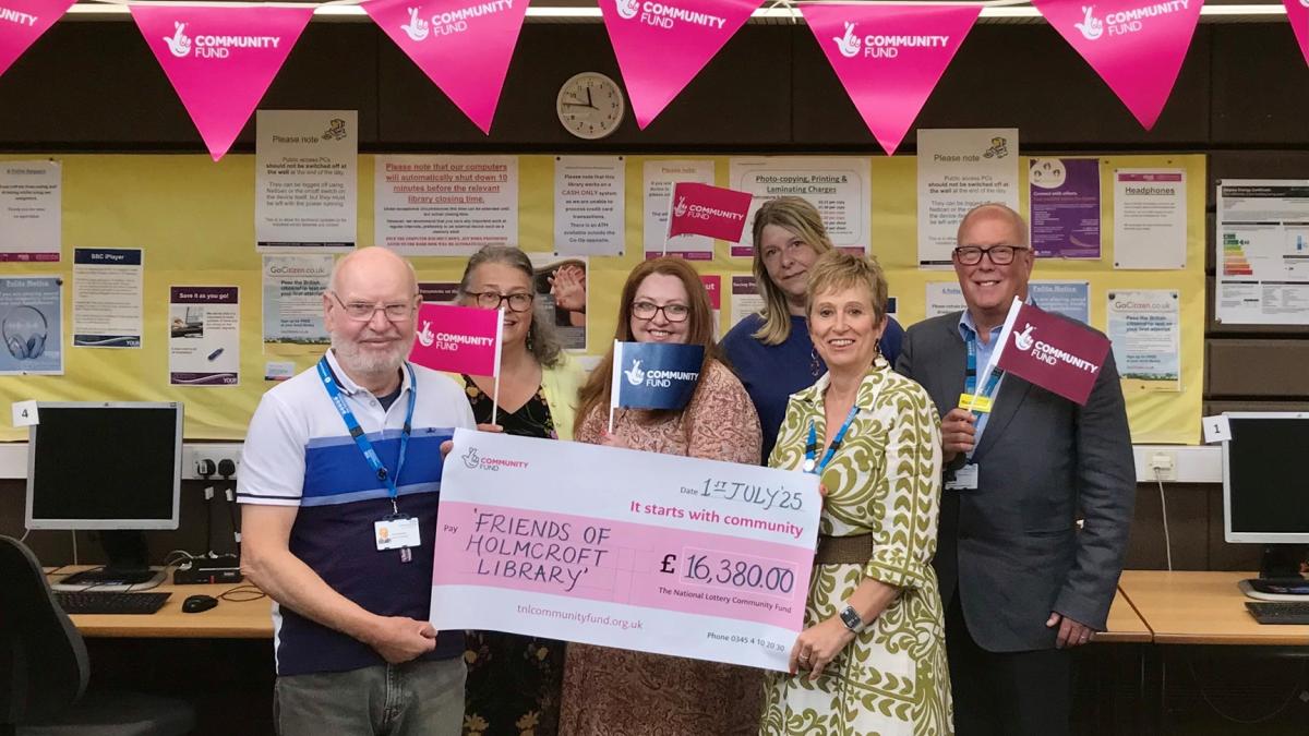 1. Volunteers with Tracie Meredith, Mark Cardell and Sarah Smith Creative Wellbeing Cafe July 2025