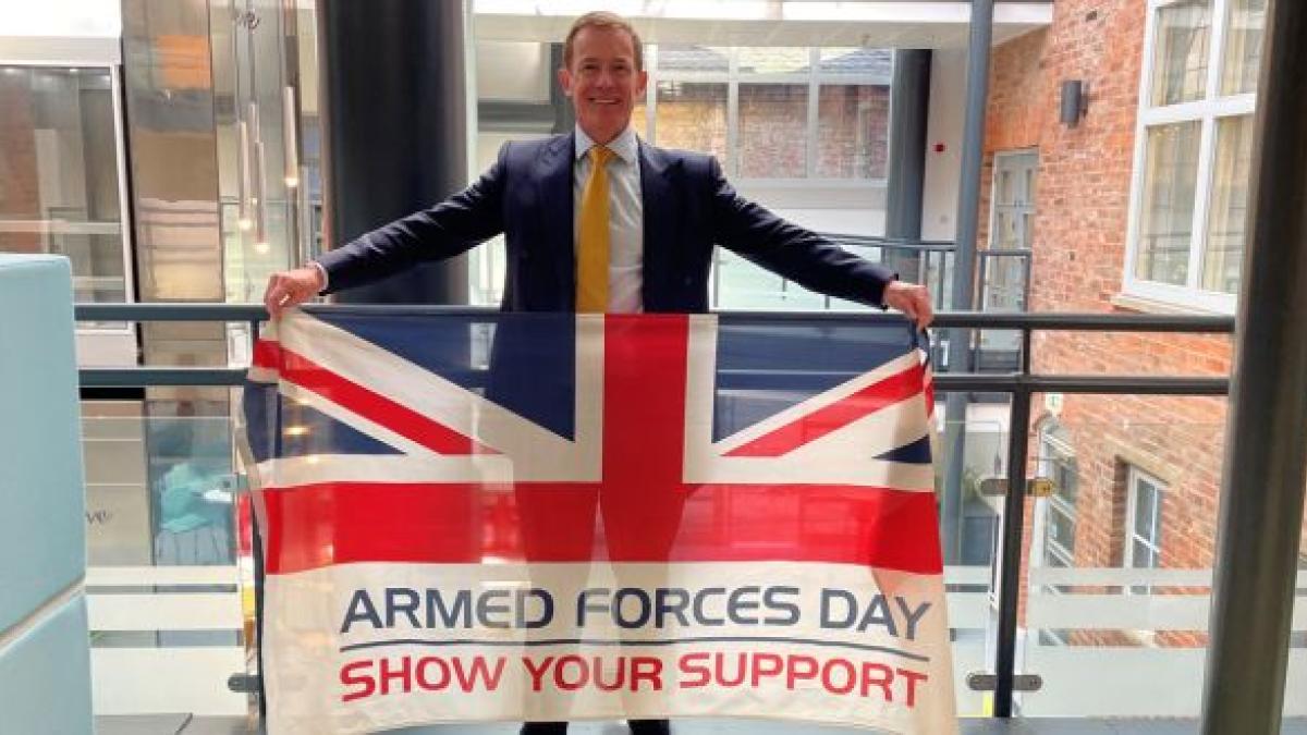 Alan White Armed Forces Flag