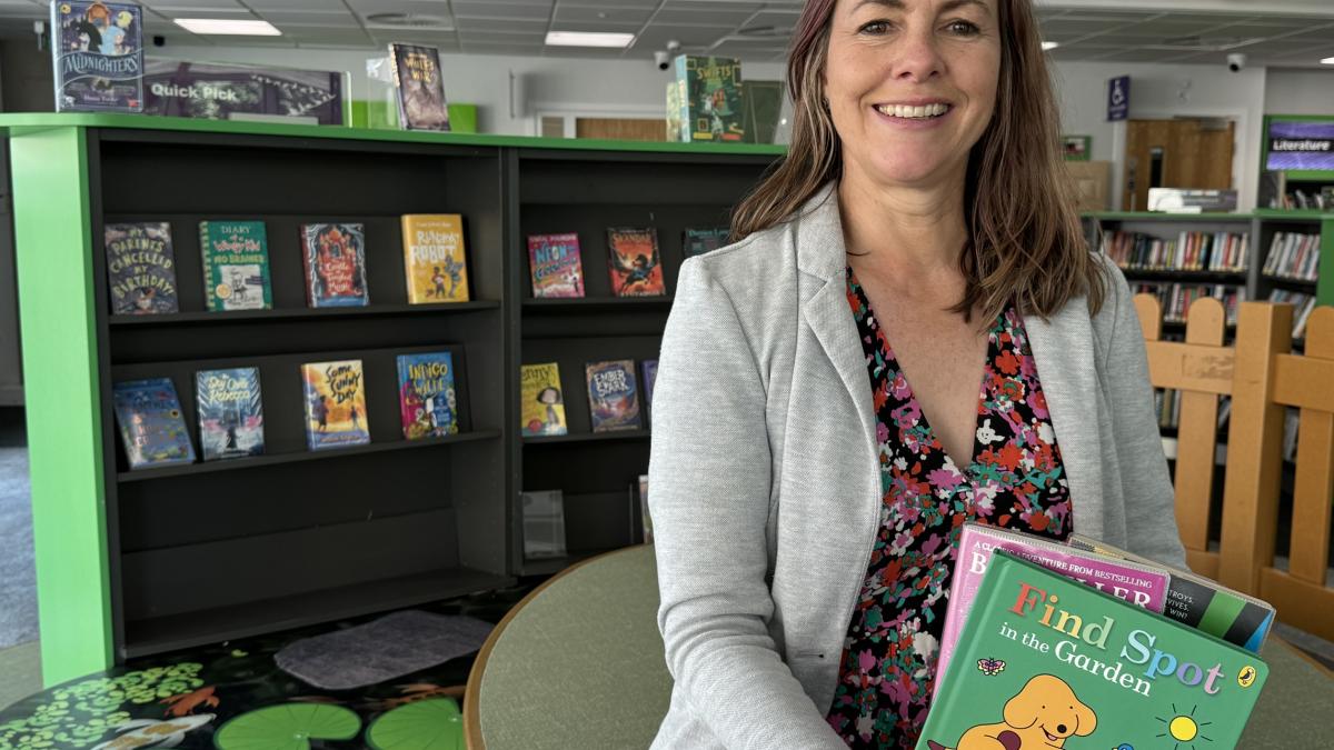 Hayley Coles in Stafford Library