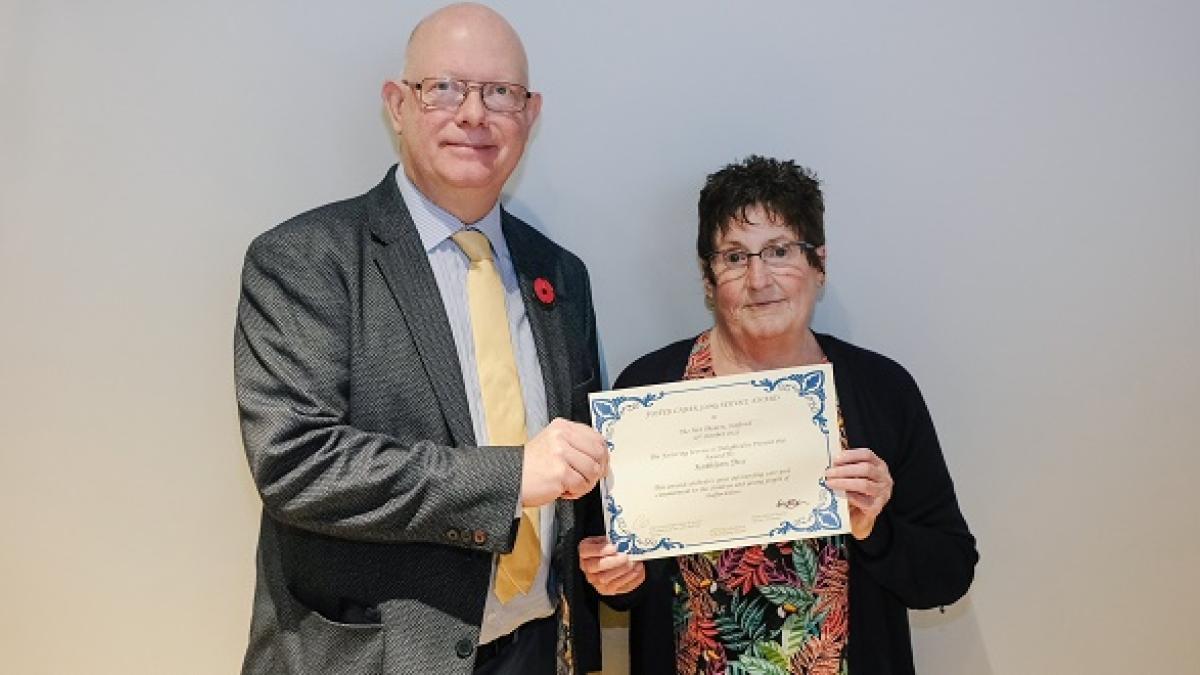 Mark Sutton with Kath Diss NR