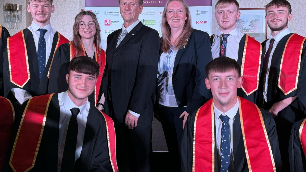 Martin Murray with KMF Apprentices Apprenticeship Graduation July 2025