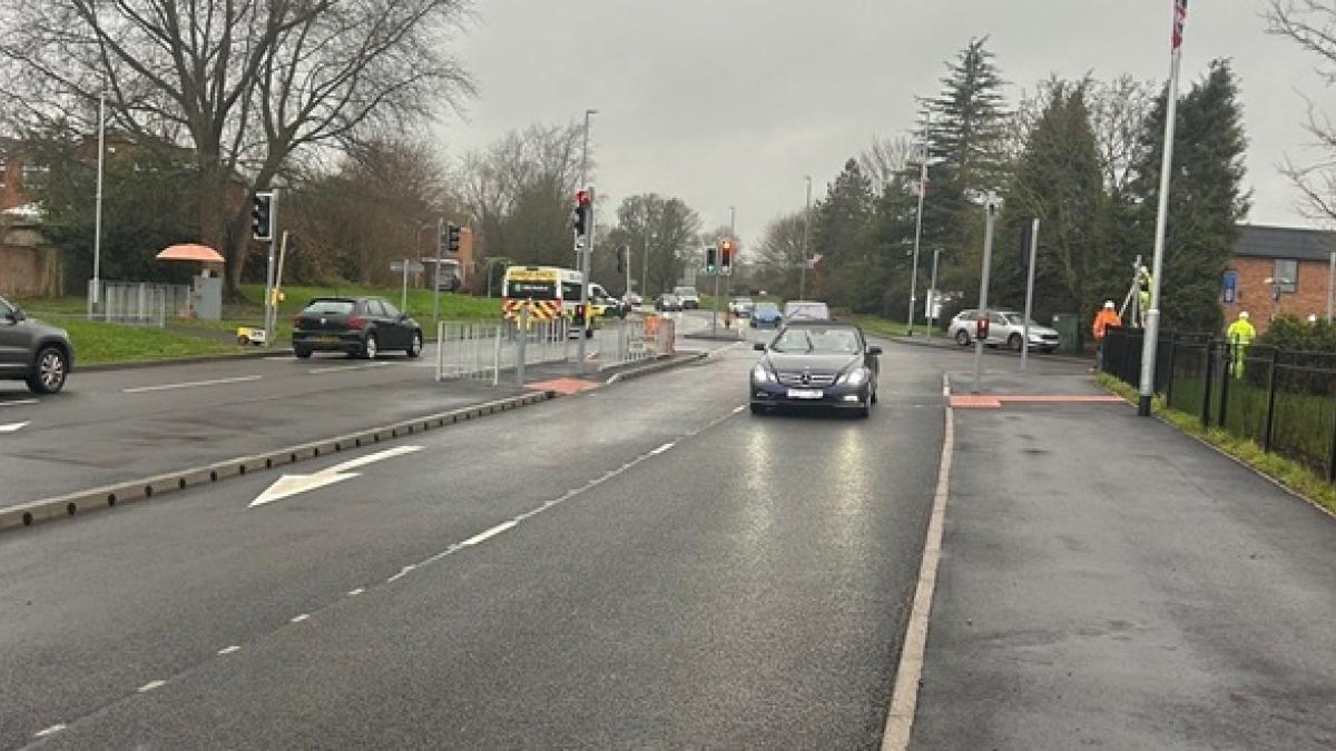 Lichfield Eastern Avenue lights junction