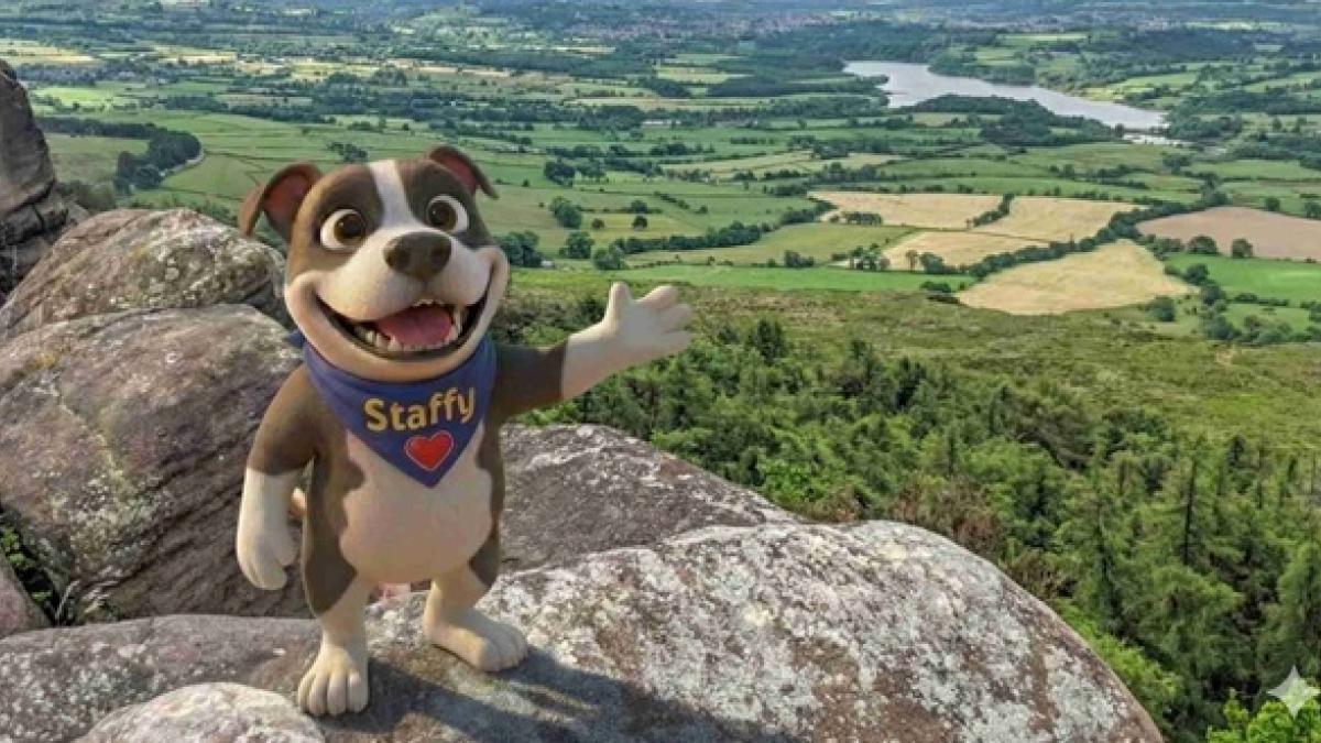 Staffy Mascot Moorlands