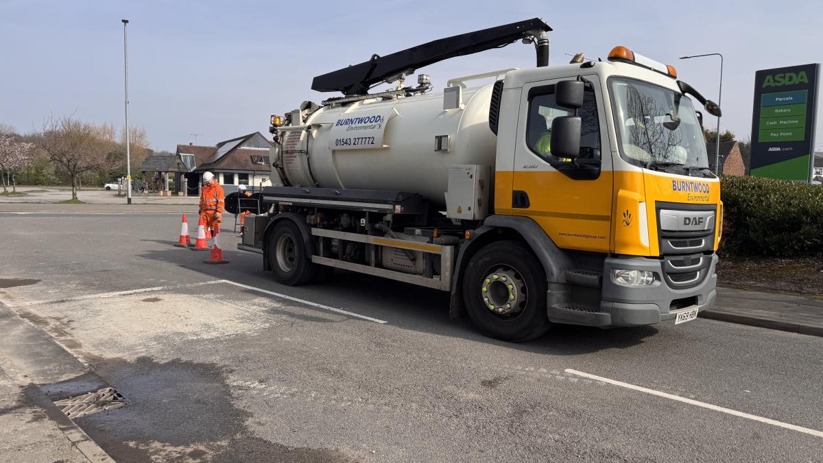 Highway crews working in Cannock