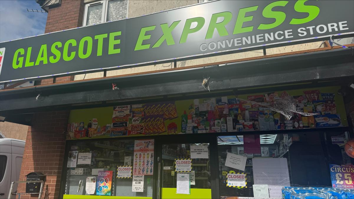 closed shop Glascote express