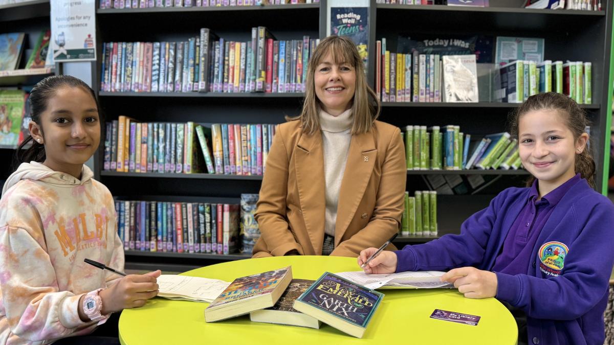 Hayley Coles at Stafford library